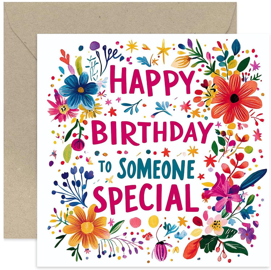 Happy Birthday to Someone Special Cards - Girlfriend Birthday Card for