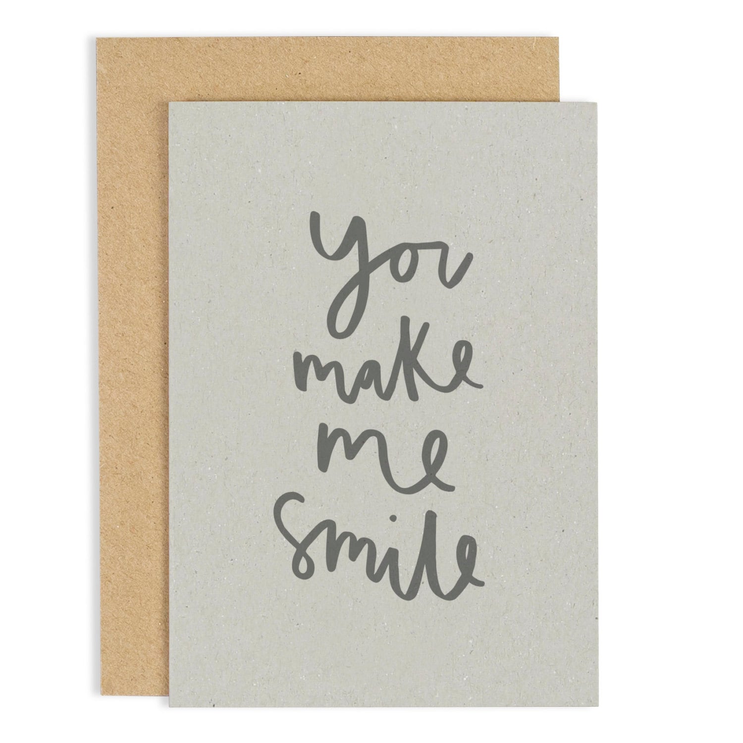 You Make Me Smile Card - friendship greeting card - CC161