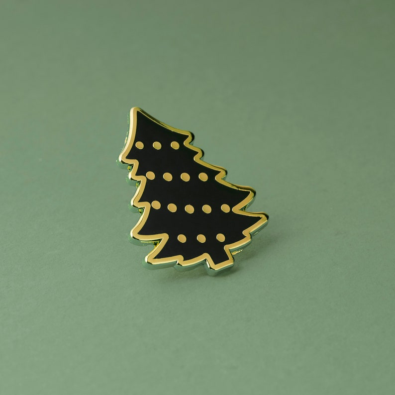 Small Christmas Tree Enamel Pin Small Tree Pin Christmas Tree Pin Small Christmas Tree Enamel Pin Christmas Enamel Pin SMENP22 image 1