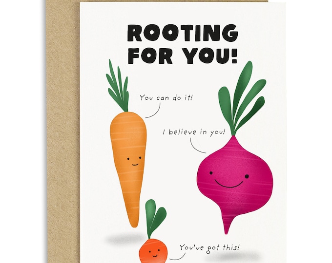Rooting for You Good Luck Card Supportive Card New Job Card Good Luck Card You