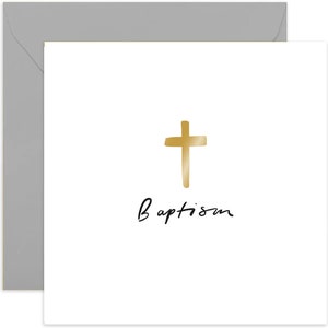 Baptism Minimalist Card - Baptism Card - Cute Baptism Card - Card for Baptism - Baptism Card for Family - Religious Card