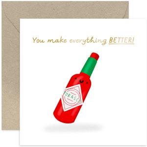 You Make Everything Better Card - Valentine&#39;s Day Card - Love Card - Anniversary Card - Loving Card - Cute Card - Card for Partner