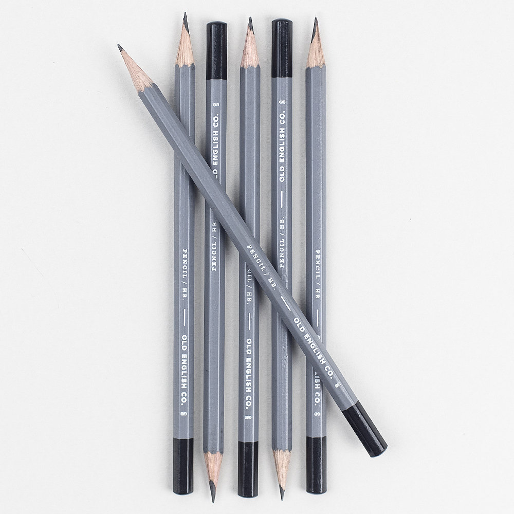Dark Grey and Black Pencil Set Grey and Black Pencils HB Pencil