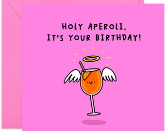 Saint apéro, c'est votre carte d'anniversaire - carte de joyeux anniversaire - carte d'anniversaire drôle - carte d'anniversaire - carte pour un ami - carte pour la famille