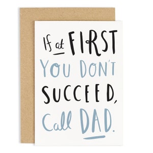 Call Dad Father’s Day Card - Carte pour papa - Carte papa - CC10