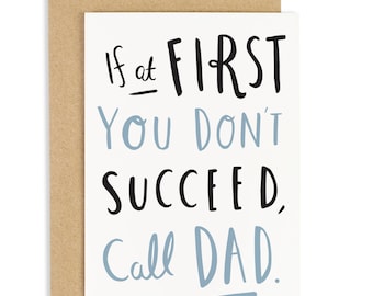 Call Dad Father's Day Card - Card for Dad - Dad Card - CC10