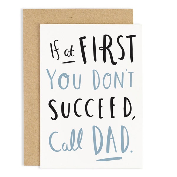 Call Dad Father's Day Card - Card for Dad - Dad Card - CC10