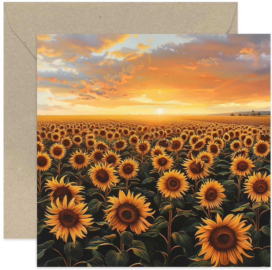 Sunflower Greeting Card - Photographic Flower Artwork - Traditional ...