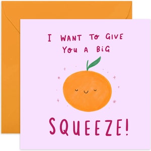 Big Squeeze Card - Get Well Soon Card - Thinking of You Card - For Friends and Family - Sympathy Card - Feel Better Card - Friendship Card