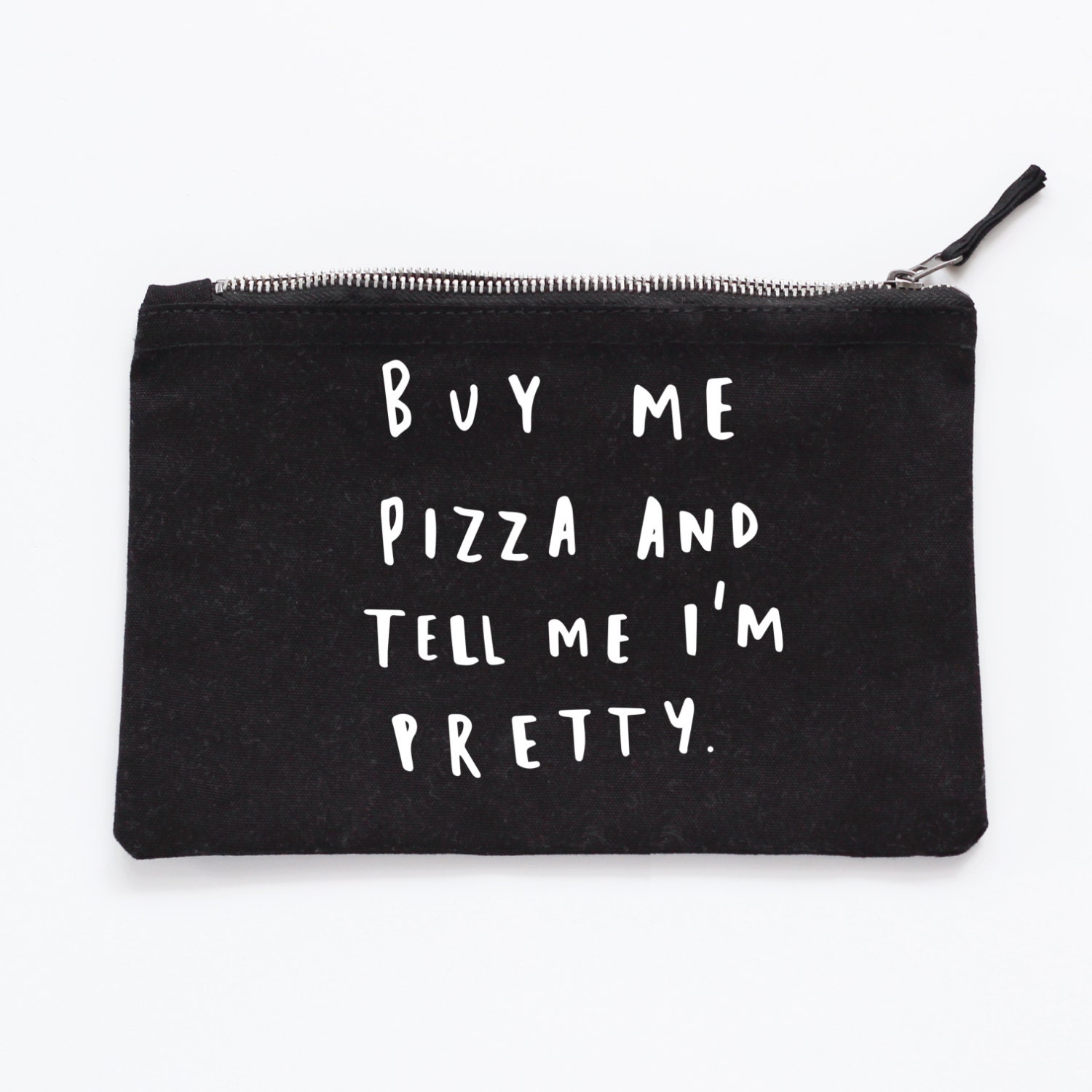 Buy Me Pizza Make up Pouch Canvas Pouch Cosmetic Pouch - Etsy UK