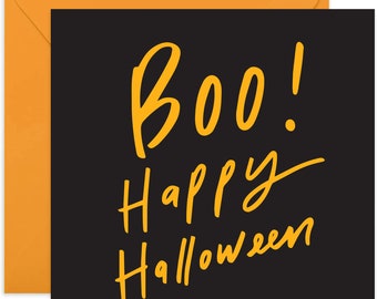 Boo! Halloween Card - Happy Halloween Card - Halloween - Seasonal Card - Spooky Card - Boo Card  - Happy Halloween