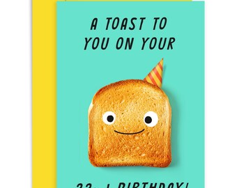 Old English Co. Geburtstagskarte Für Geschwister – „A Toast To You“ Mit Blanko-Innenseite
