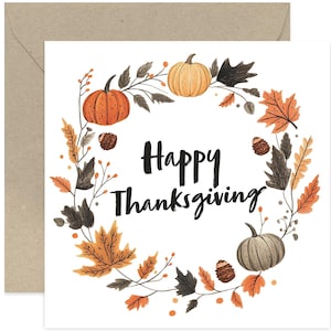 Happy Thanksgiving Card - Thanksgiving Card - Card For Friends - Thanksgiving Greeting Card - Friendship Card - Thankful Card - Give Thanks