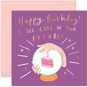I See Cake Birthday Card - Fun Birthday Card - Cake Birthday Card For Her - Joke Card - Card For Her - Cute Birthday - Funny Birthday Card