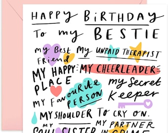 Tarjeta Blank Interior Mensaje Tarjeta Cumpleaños Old English Co. - Diseño Lámina Dorada Para Ella 15x15cm Regalo Cumpleaños Hermana Madre