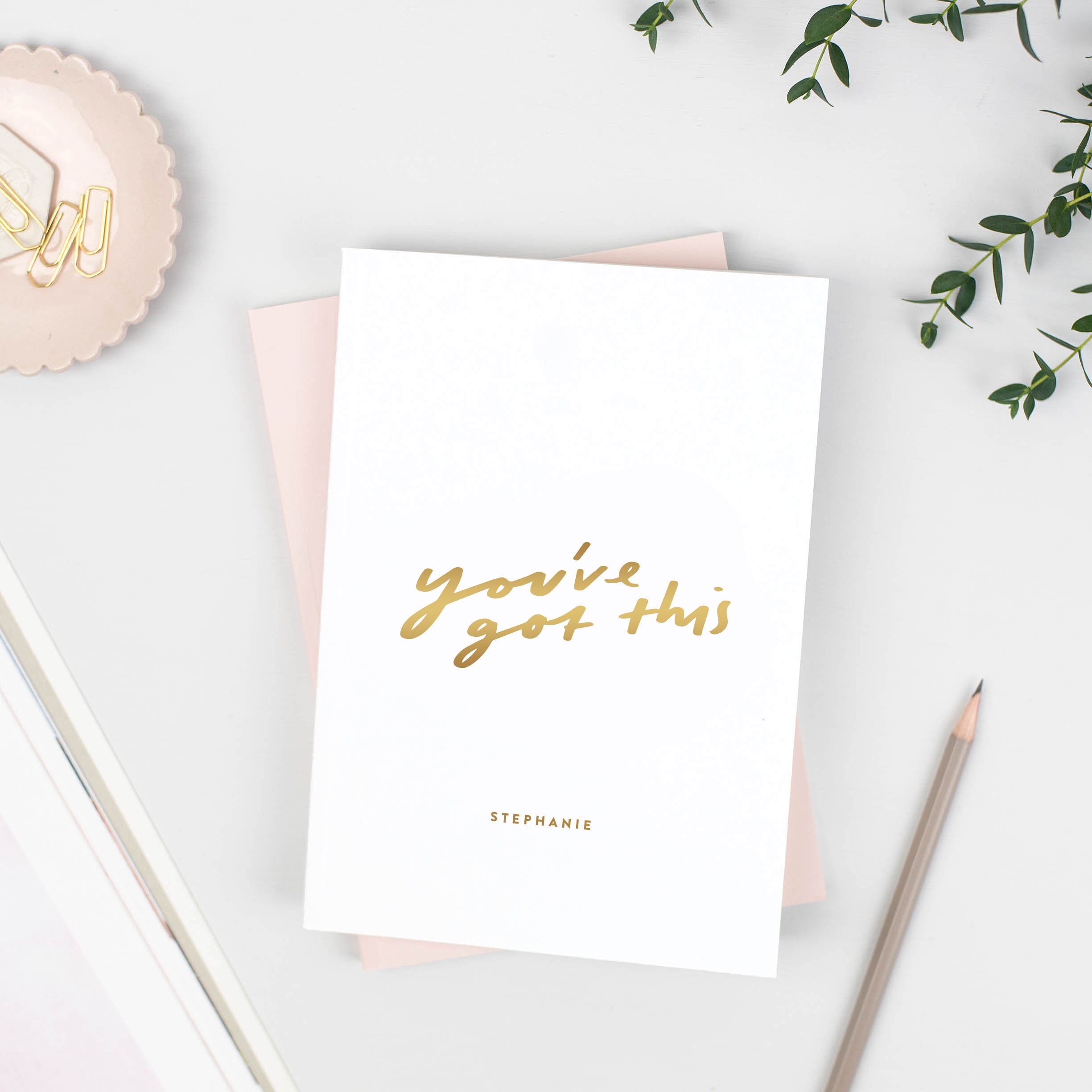 You Ve Got This Foil Personalised Notebook A5 Lined Etsy