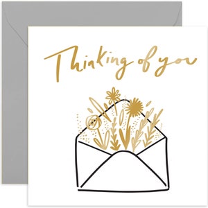 Thinking of You Envelope Card - Sympathy Card - Supportive Greeting Card - Card For Friends and Family - Friendship Card - Kindness Card