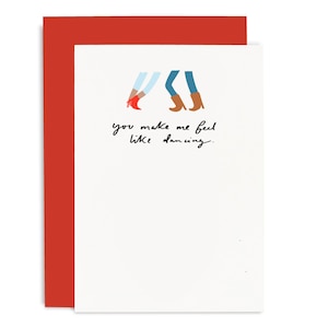 Feel Like Dancing Greeting Card - Little Notes Collection - Funny Quote Card - Friendship Card - CCLN06