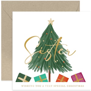 Sister, Wishing You A Special Christmas Card - Christmas Card - Holiday Card - Merry Christmas Card - Xmas Card - Seasonal - For Sister
