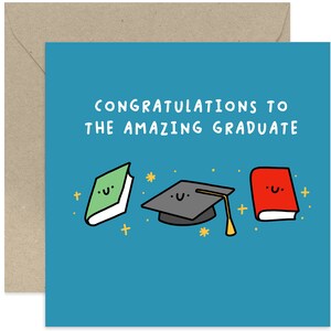 Congratulations To The Amazing Graduate Card - Good News Card - Celebration Card - Graduation Card - Well Done Card - Congratulations Card