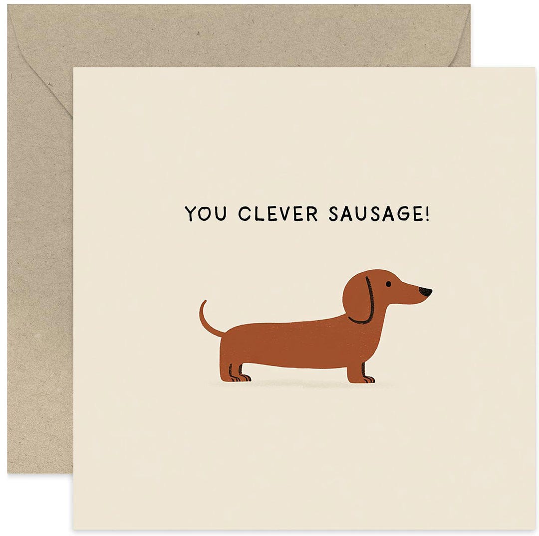 You Clever Sausage Congratulations Card for Son or Daughter - Well Done ...