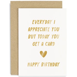 Everyday I Appreciate You Birthday Card - Birthday Card for Friend - Birthday Card for Her - Cute Birthday Card - Funny Birthday - Joke Card