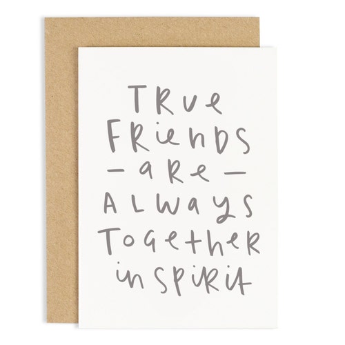 True Friends Card Friendship Greeting Card CC132 | Etsy