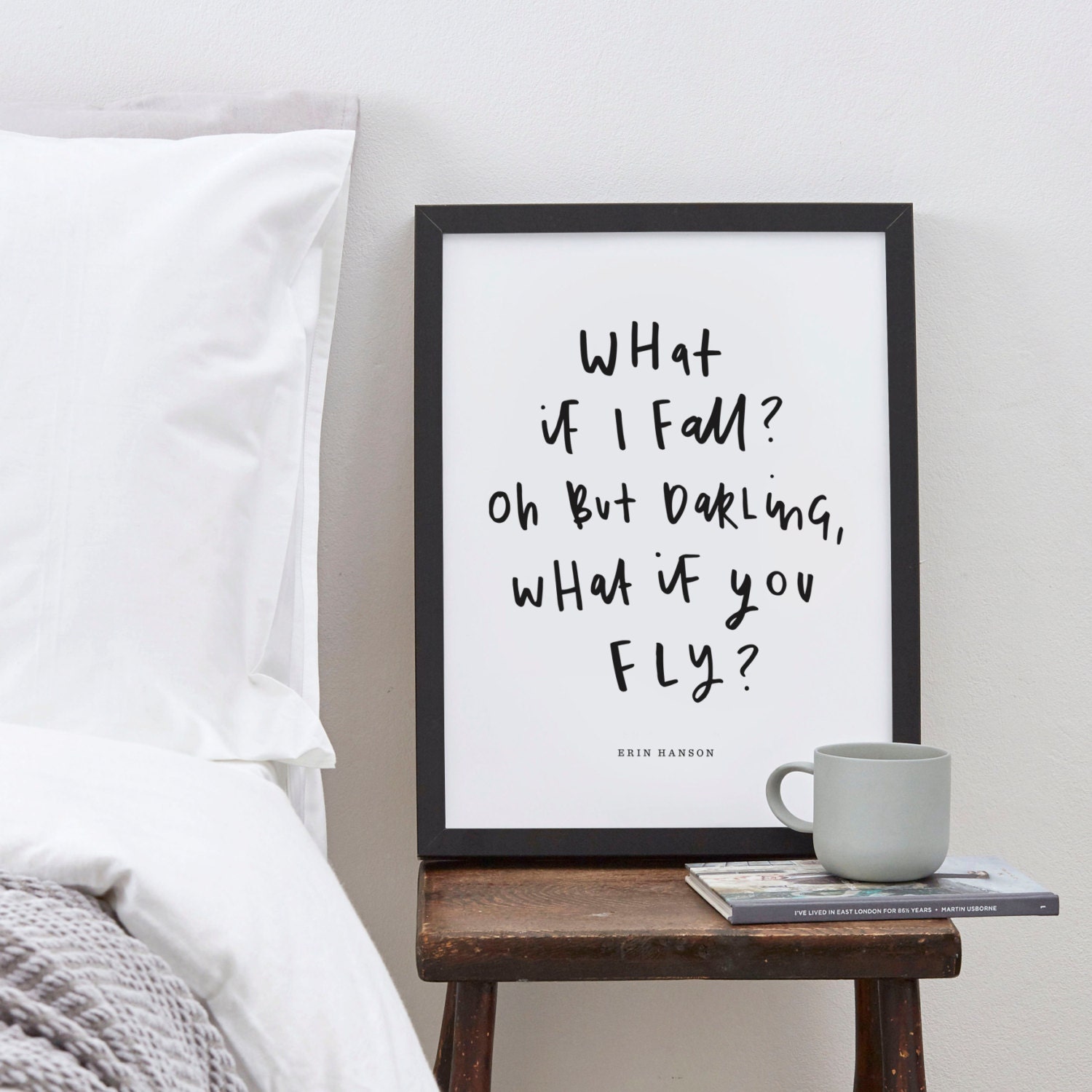 What If I Fall Quote Print Erin Hanson's Quote Etsy UK