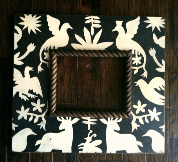Items similar to 8x10 Mexican Otomi Wood Frame on Etsy