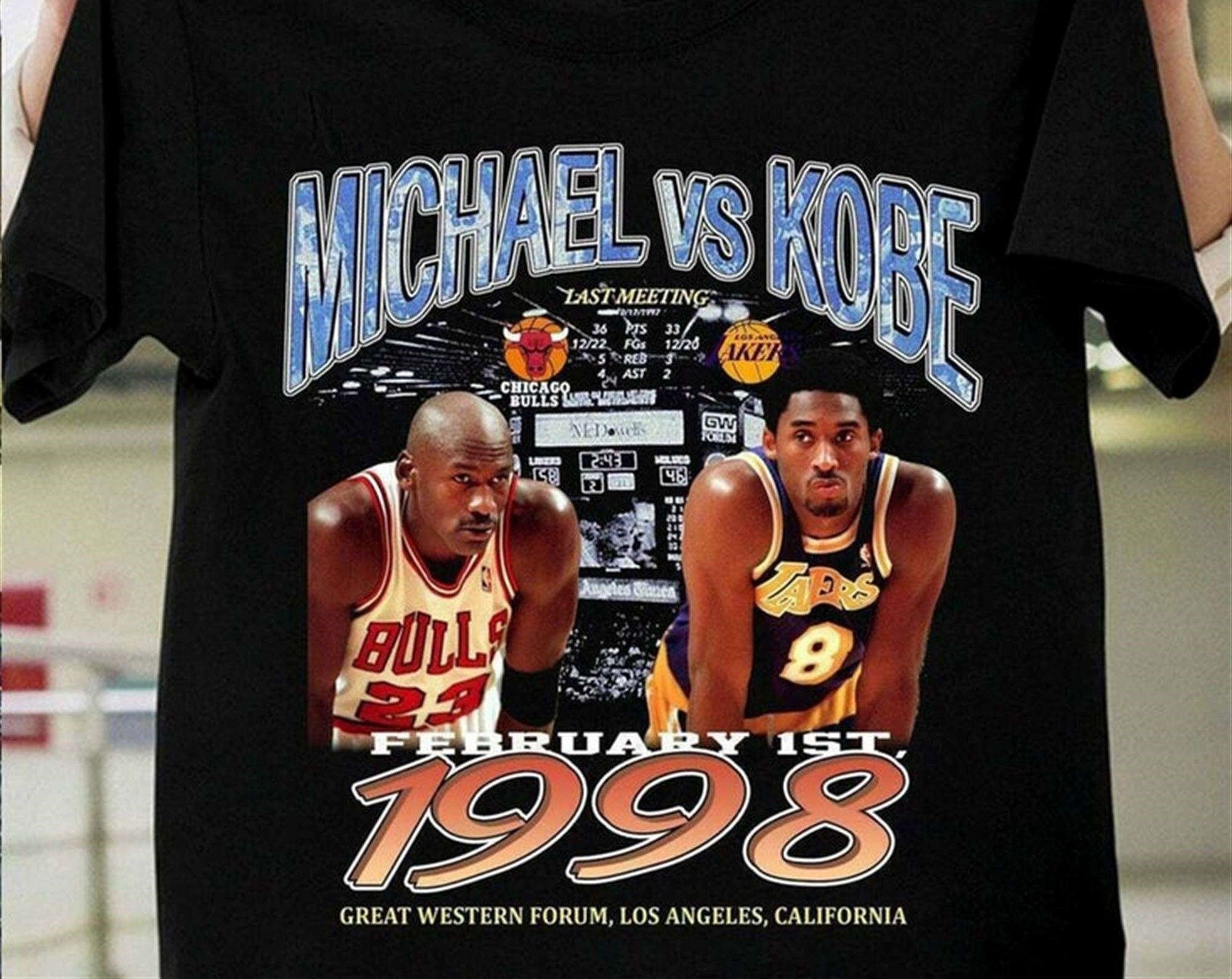 Legend Kobe Bryant x Michael Jordan Vintage Shirt , Mamba Forever Los Angeles Lakers Shirt
