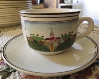 Villeroy and Bosch Lot Patterned Cup & Saucer Naïve Design