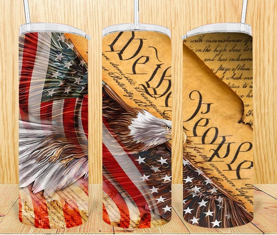 We the People Sublimated Tumbler No Epoxy!