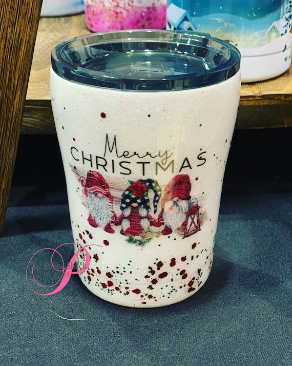 Christmas Personalized Glitter Tumbler