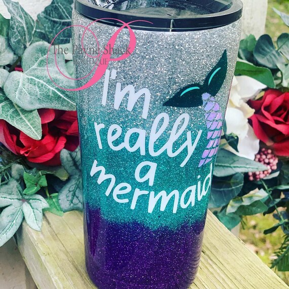 I'm really a Mermaid Tumbler, Personalized Kids Cup, Tumbler