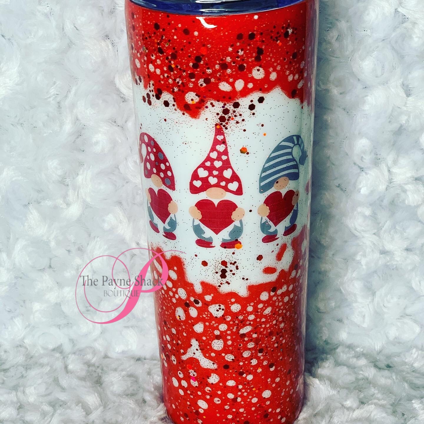 Love Gnome Tumbler With Lid And Straw