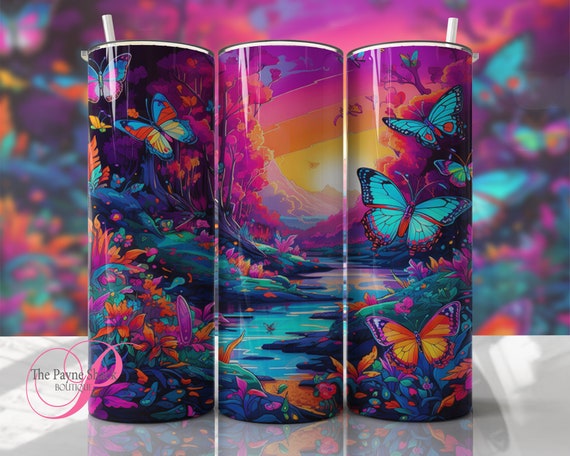 Butterfly's Sublimated Tumbler No Epoxy!