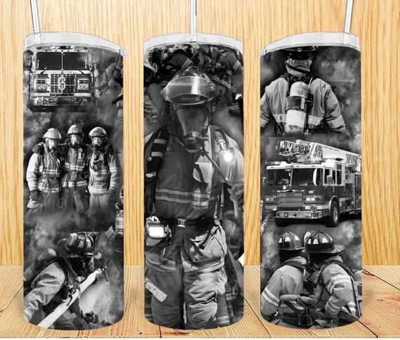 Firefighter Sublimated Tumbler No Epoxy!