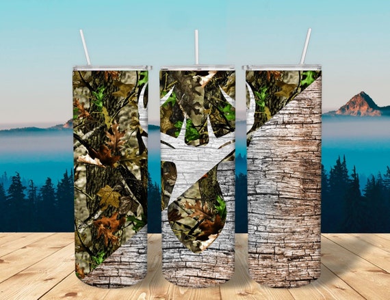 Camo Deer Sublimated Tumbler No Epoxy!