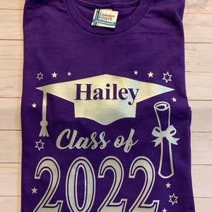 Achiever Graduation Shirts, Class of 2023 Senior Graduation Shirt, Family Graduation Shirts, Senior Shirts, Class of 2024 Graduation Shirts Purple Shirt/Silver