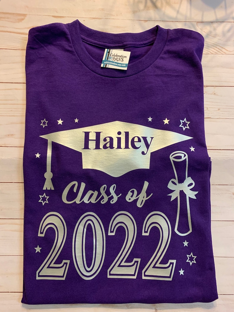 Achiever Graduation Shirts, Class of 2023 Senior Graduation Shirt, Family Graduation Shirts, Senior Shirts, Class of 2024 Graduation Shirts Purple Shirt/Silver