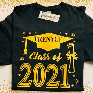 Achiever Graduation Shirts, Class of 2023 Senior Graduation Shirt, Family Graduation Shirts, Senior Shirts, Class of 2024 Graduation Shirts Black Shirt/AYellow