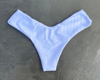 Brazilian Bikini Swimwear Swimsuit Beachwear Arpa Bikineria Shimmery V Squared Bikini Striped Vivi Top Blue Oil