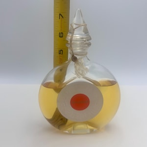 Vintage Guerlain Shalimar Eau De Cologne Large 200 ml 6.7 Fl Oz Glass Bottle France 75% Full