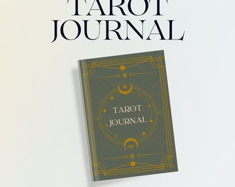 Digital Tarot Journal, Daily Card Reading, Tarot Spreads, Tarot Workbook Notebook Planner, Witchy, Grimoire, Oracle, Deck, Printable PDF