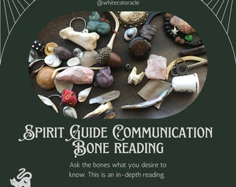 Spirit Guide Communication Bone Reading in Depth, Bone Casting, Divination, Witchcraft, Osteomancy, Tarot Cards Reading, Psychic Reading