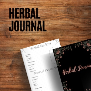 Herbal Journal, Digital Apothecary Journal, Herbalism Study Pages, Herbal Worksheets, Botanical Workbook, Herbs Notebook, Herbal Cheatsheets