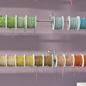 Bande de strass en métal SS6