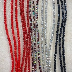 3mm Fire-Polish beads