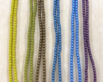 3mm Czech Pearl Embellishment Beads