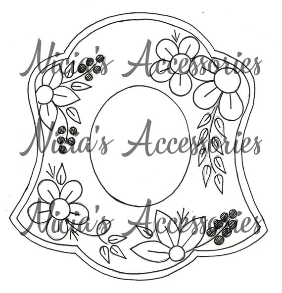 Raised Beadwork Pattern PDF Picture Frame Norway